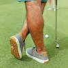 OLUKAI Wai’alae Men’s Golf Shoes, Spikeless Golf Shoes, Supple Full-Grain Leather & Contoured Footbed, Waterproof & Stain-Resistant(Stone/Stone)