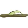OLUKAI Ki’i Men’s Beach Sandals, Quick-Dry Flip-Flop Slides, Water Resistant & Lightweight, Compression Molded Footbed & Ultra-Soft Comfort Fit(Sprout/Desert Moss)