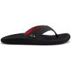 OLUKAI Ulele Men’s Beach Sandals, Water Resistant Flip Flops, Arch Support & Comfort Fit, Lightweight & Durable, Enhanced Grip & Traction(Black/Hla)
