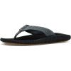 OLUKAI Ulele Men’s Beach Sandals, Water Resistant Flip Flops, Arch Support & Comfort Fit, Lightweight & Durable, Enhanced Grip & Traction(Dark Shadow/Lava Rock)