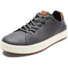 OLUKAI Wai’alae Men’s Golf Shoes, Spikeless Golf Shoes, Supple Full-Grain Leather & Contoured Footbed, Waterproof & Stain-Resistant(Stone/Stone)