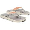 OLUKAI Ulele Women’s Beach Sandals, Water-Resistant Flip-Flops, Arch Support & Comfort Fit, Lightweight With Enhanced Grip & Traction(Ash/Ash)