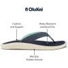 OLUKAI Ulele Women’s Beach Sandals, Water-Resistant Flip-Flops, Arch Support & Comfort Fit, Lightweight With Enhanced Grip & Traction(Trench Blue/Trench Blue)