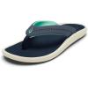OLUKAI Ulele Women’s Beach Sandals, Water-Resistant Flip-Flops, Arch Support & Comfort Fit, Lightweight With Enhanced Grip & Traction(Trench Blue/Trench Blue)