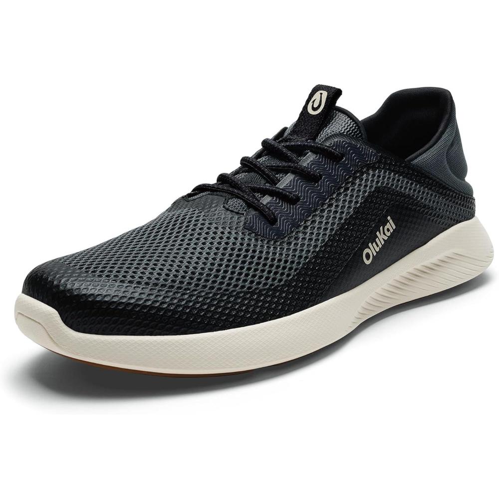 image:imageOLUKAI Kialoa Mens Water Friendly SlipOn Sneakers Breathable Walking Shoes with Wet Grip Lightweight amp Comfortable Casual Shoe for EverydayDark ShadowLava Rock
