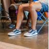 OLUKAI Kialoa Men’s Water Friendly Slip-On Sneakers, Breathable Walking Shoes with Wet Grip, Lightweight & Comfortable Casual Shoe for Everyday(Tapa/Trench Blue)