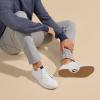 OLUKAI Lae’ahi Li ‘Ili Men’s Waterproof Leather Sneaker, Versatile & Casual Everyday Shoe, All-Day Comfort & Support, Enhanced Grip & Traction(Bright White/Trench Blue)