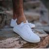 OLUKAI Lae’ahi Li ‘Ili Men’s Waterproof Leather Sneaker, Versatile & Casual Everyday Shoe, All-Day Comfort & Support, Enhanced Grip & Traction(Bright White/Bright White)