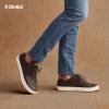 OLUKAI Lae’ahi Li ‘Ili Men’s Waterproof Leather Sneaker, Versatile & Casual Everyday Shoe, All-Day Comfort & Support, Enhanced Grip & Traction(Dk Java/Dk Java)