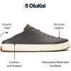 OLUKAI Lae’ahi Li ‘Ili Men’s Waterproof Leather Sneaker, Versatile & Casual Everyday Shoe, All-Day Comfort & Support, Enhanced Grip & Traction(Stone/Stone)