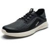 OLUKAI Kialoa Men’s Water Friendly Slip-On Sneakers, Breathable Walking Shoes with Wet Grip, Lightweight & Comfortable Casual Shoe for Everyday(Dark Shadow/Lava Rock)