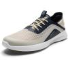 OLUKAI Kialoa Men’s Water Friendly Slip-On Sneakers, Breathable Walking Shoes with Wet Grip, Lightweight & Comfortable Casual Shoe for Everyday(Tapa/Trench Blue)