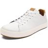 OLUKAI Lae’ahi Li ‘Ili Men’s Waterproof Leather Sneaker, Versatile & Casual Everyday Shoe, All-Day Comfort & Support, Enhanced Grip & Traction(Bright White/Bright White)