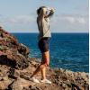 OLUKAI Kialoa Women’s Water Friendly Slip-On Sneakers, Breathable Walking Shoes with Wet Grip, Lightweight & Comfortable Casual Shoe for Everyday(White Sand/Bright White)