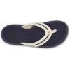 OLUKAI Ohana Palua Women’s Beach Sandals, Water Resistant Flip Flops, Arch Support & Comfort Fit, Lightweight & Durable, Enhanced Grip & Traction, White Sand/Americana, 9(White Sand/Americana)