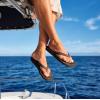 OLUKAI Southshore Women’s Everyday Leather Sandals, Full-Grain Leather, Non-Marking Rubber Traction Pads & Compression Molded Footbed(Dark Java/Dark Java)