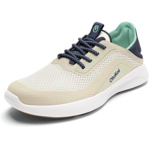 OLUKAI Kialoa Women’s Water Friendly Slip-On Sneakers, Breathable Walking Shoes with Wet Grip, Lightweight & Comfortable Casual Shoe for Everyday(White Sand/Bright White)