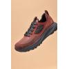OLUKAI Makiki Men’s All-Terrain Athletic Shoes, Durable Sneakers for Versatile Wear, Lightweight & Breathable, All-Day Comfort & Wear(Red Clay/Carob)