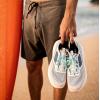 OLUKAI Makiki Men’s All-Terrain Athletic Shoes, Durable Sneakers for Versatile Wear, Lightweight & Breathable, All-Day Comfort & Wear(White Sand/Puka)