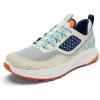 OLUKAI Makiki Men’s All-Terrain Athletic Shoes, Durable Sneakers for Versatile Wear, Lightweight & Breathable, All-Day Comfort & Wear(White Sand/Puka)