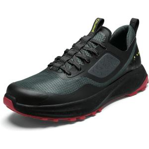 OLUKAI Makiki Men’s All-Terrain Athletic Shoes, Durable Sneakers for Versatile Wear, Lightweight & Breathable, All-Day Comfort & Wear(Lava Rock/Hla)