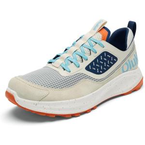OLUKAI Makiki Men’s All-Terrain Athletic Shoes, Durable Sneakers for Versatile Wear, Lightweight & Breathable, All-Day Comfort & Wear(White Sand/Puka)